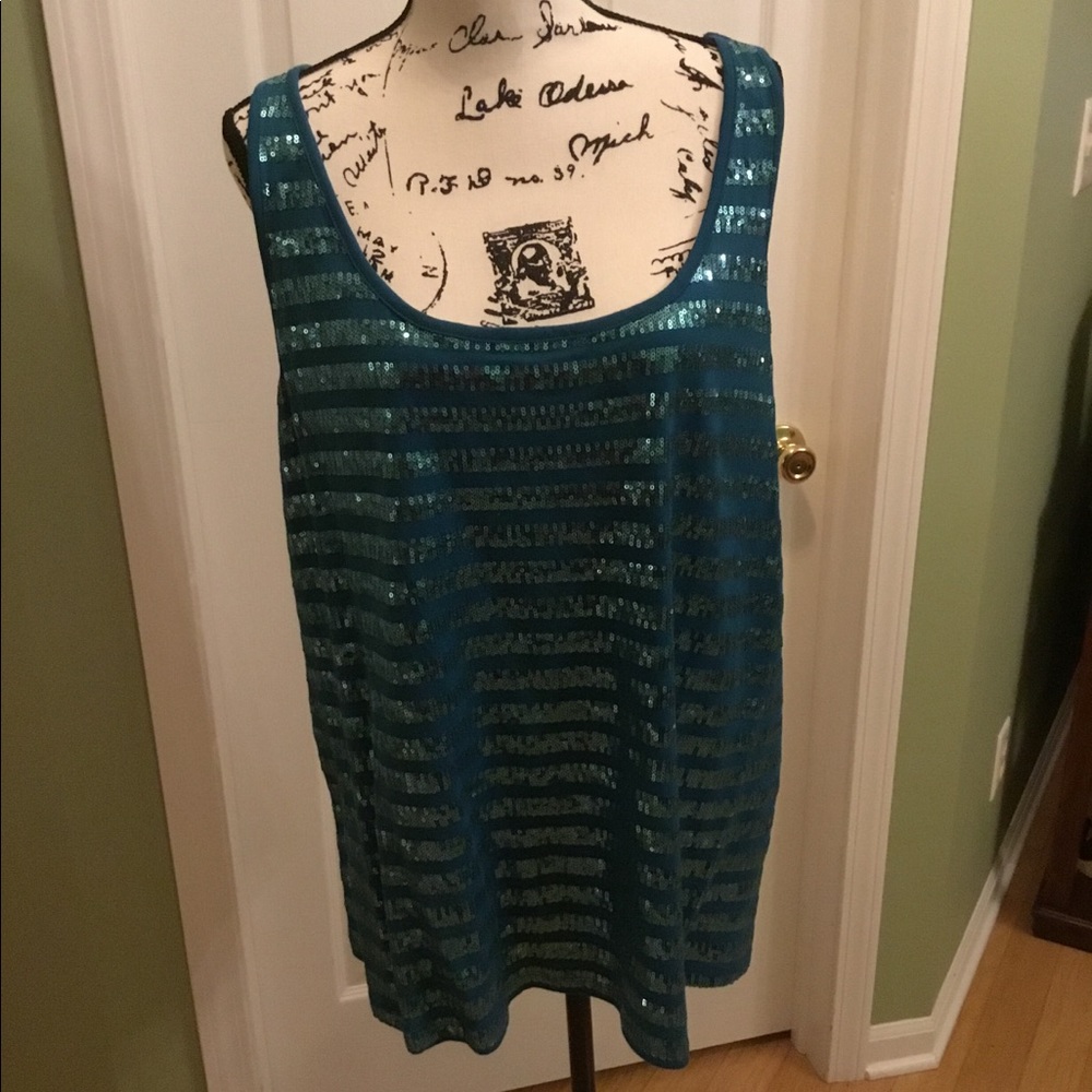 Lane Bryant sequins top